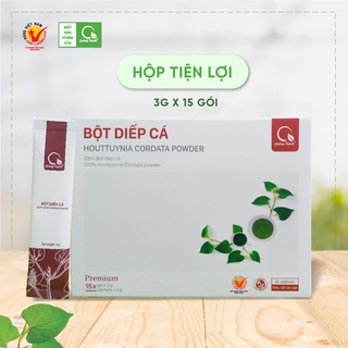 Hộp Bột Diếp Cá Quảng Thanh Tiện Lợi (3g x 15 gói)