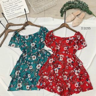 Jumpsuit hoa giả váy J2035