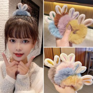 Cột tóc lông có nhiều màu sắc