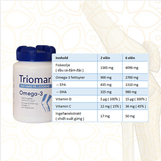 Dầu cá Triomar Ledd [ bổ xương ]
