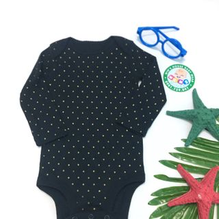 Bộ áo liền quần dài tay họa tiết xinh xắn đáng yêu cho bé gái BS030