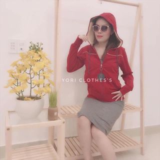 Áo khoác lime 10 mũ phối caro