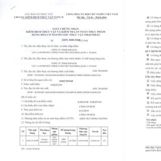 CHÀ LÀ PAKISTAN [THÙNG 10KG] DATE XA 2022