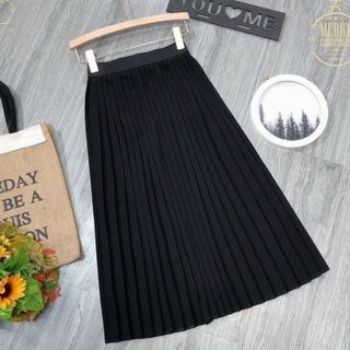 Chân váy dập ly dáng dài