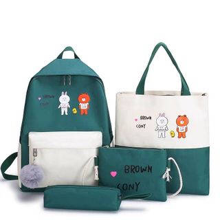 Balô 4 món y hình giá 125k size lớn đựng nhiều đồ lắm