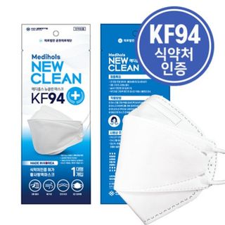 KHẨU TRANG KF94 HÀN QUỐC NEW CLEAN (1 túi/1 chiếc)- có giấy tờ đầy đủ giá sỉ