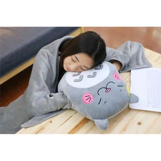 Gối mền văn phòng mặt con mèo