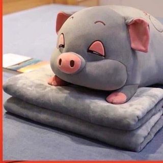CHĂN GỐI MỀN CON HEO 2IN1 GIÁ RẺ
