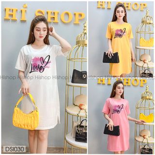 BÁN BUÔN BÁN SỈ ĐẦM VÁY THUN SUÔNG IN HÌNH