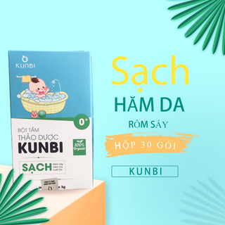 Bột tắm trẻ em thảo dược Kunbi ( rôm sẩy, hăm da, mụn nhọt)