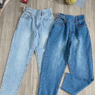 Quần baggy jean nữ đại lưng kiểu - MS 74 giá sỉ