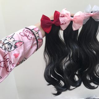 Sỉ Set 2 Kẹp Nơ Tóc Giả Xoăn Cho Bé
