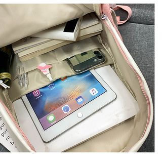 Balo Zaoshanghao chất vải canvas chống thấm tặng sticker và móc khóa gấu