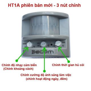 Báo động chống trộm hồng ngoại HT1A 3 nút chỉnh - DECOM