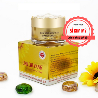 KEM SẠCH MỤN THÂM TRẮNG DA MỜ SẸO LINH CHI VÀNG 25G