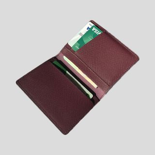 [ Da Saffiano] Ví da thời trang namecard kiểu đứng – CM007