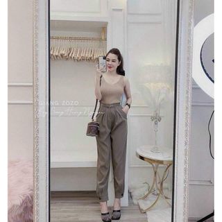 Quần khuy gấu baggy
