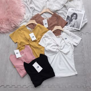 Xoắn ngực tay ngắn mặc 2 kiểu