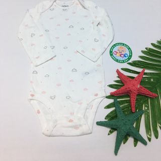 BodySuit dài tay bé gái họa tiết đơn giản BS035