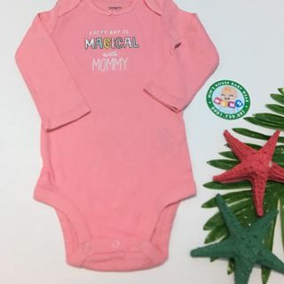 BodySuit dài tay bé gái họa tiết đơn giản BS035