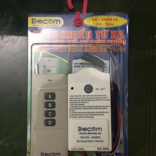 ĐIỀU KHIỂN MÔ TƠ BƠM NƯỚC 3500W -200m - DECOM