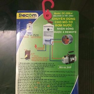 ĐIỀU KHIỂN MÔ TƠ BƠM NƯỚC 3500W -200m - DECOM