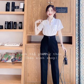Quần tây baggy đen