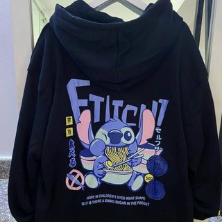 Áo hoodie in hoạt hình ăn mì tôm chất thun nỉ ngoại đẹp