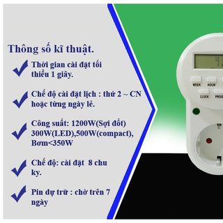 Ổ CẮM HẸN GIỜ ĐIỆN TỬ -ETG63A - DECOM