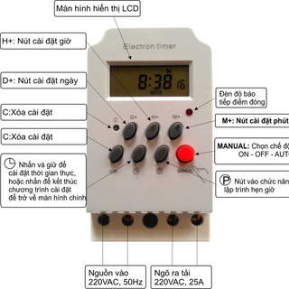 Ổ CẮM ĐIỆN HẸN GIỜ ĐIỆN TỬ-KG316 - DECOM