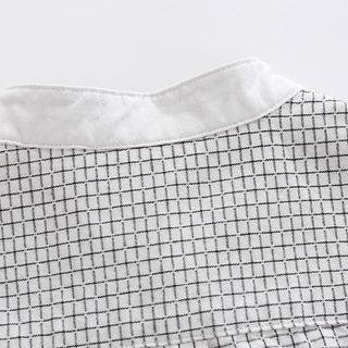 Áo sơ minker cộc tay cổ tài màu ghi
