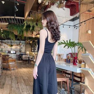 Quần giả váy ống rộng