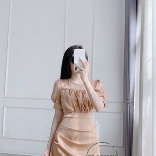 Váy lụa vạt chéo V14