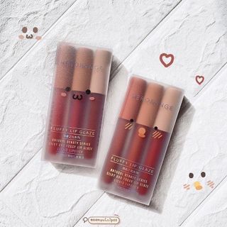 Set 3 Cây Son Kem Lì Herorange Fluffy Lip Glaze hàng nội địa Trung