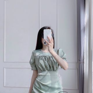 Váy lụa vạt chéo V14