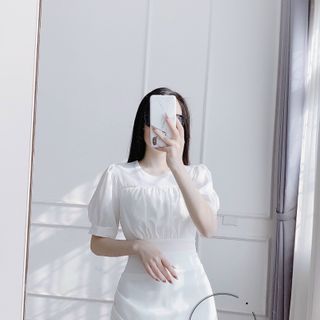 Váy lụa vạt chéo V14