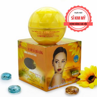 KEM TRẮNG DA BODY LINH CHI VÀNG SE KHÍT LỖ CHÂN LÔNG 120G