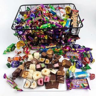 KẸO NGA KDV SÔCÔLA MIX VỊ Sỉ 80k gói 500g