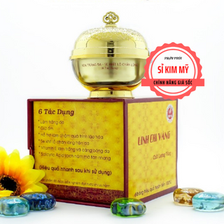 KEM LINH CHI VÀNG TRẮNG DA SE KHÍT LỖ CHÂN LÔNG 35G