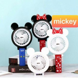 QUẠT CÂM TAY MINI HÌNH CHUỘT MICKEY - GẤP GỌN ĐƯỢC - CÓ ĐÈN giá sỉ