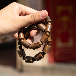 Vòng Tay Trầm Tốc Đốt Khúc DRA - 3 Size (10-14mm)