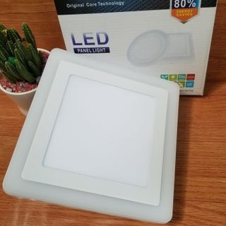 Sỉ 20 Đèn Led ốp trần 16w ( 12w +4w) ốp nổi tròn hoặc vuông 2 màu 3 chế độ Posson LP-RSo12+4x