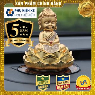 TƯỢNG PHẬT NGỰ ĐÀI SEN ĐÍNH ĐÁ ĐỂ TAPLO Ô TÔ