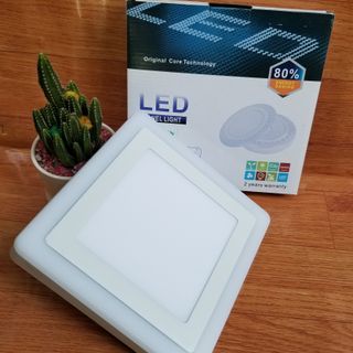Sỉ 20 Đèn Led ốp trần 24w ( 18w +6w) ốp nổi tròn hoặc vuông 2 màu 3 chế độ Posson LP-RSo18+6x