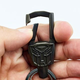 Móc khóa Robot Đại Chiến Transformer 2 khoen treo xám ghi bền tốt MK010