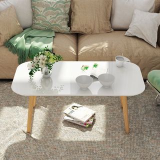 Bàn Trà SOFA, Bàn trà Hình Chữ Nhật Đa Năng CHÂN GỖ SỒI Thương hiệu IGEA - GP101