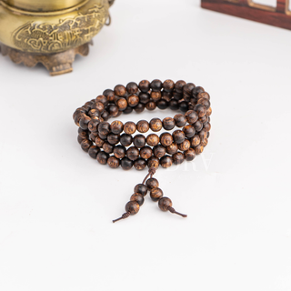 Vòng Tay Trầm Hương Sánh Chìm 108 Hạt DRA - 6 Ly