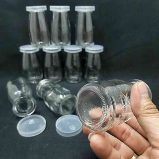 Hũ thủy tinh làm sữa chua 100ML mẫu trụ tròn cao - nắp nhựa – Hũ pudding 100ml - Lọ đựng sữa chua - Hũ yaourt 100ml thủy tinh siêu trong