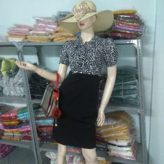 Đầm body vải lụa dày cao cấp