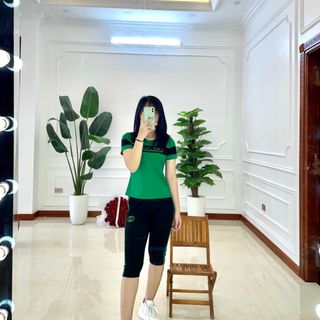 bộ thể thao pha áo